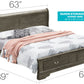 Upholstered Panel Sleigh Bed Design