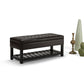Cosmopolitan - Storage Ottoman Bench With Open Bottom - Tanners Brown