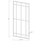 Harvik - Window Pane Wall Mirror With Linear Trim - Black