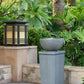 Zen Bowl Water Fountain, Outdoor Bird Feeder / Bath Fountains, Relaxing Water Feature For Garden