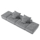 Modern Oversized, Modular Sectional Sofa With Pillows