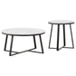 Melisa - 2 Piece Coffee And End Table Set - White Marble