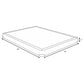 Low Profile Box Spring Foundation With Padded Slats And Breathable Design