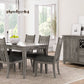 Rustic Dining Table 2 Storage Drawers And Leaf - Gray