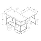 Computer Desk, Home Office, Corner, Storage Shelves, L-Shape, Work, Laptop, Contemporary, Modern - Brown