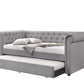 Justice - Twin Daybed With Trundle - Smoke Gray