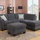 Ottoman - Gray - Wood