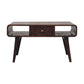 Solid Wood Curved Coffee Table