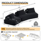 Modern Luxury Oversized Modular Sectional Sofa Set