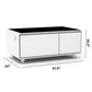 Modern Smart Coffee Table With Built-In Fridge - tooth Speaker, Wireless Charging, Touch Control Panel, USB Interface, Outlet Protection, Atmosphere Light