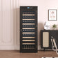 Intelligent Temperature Controlled Multi Tiered Grape Wine Cabinet - Black