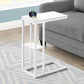 Accent Table, C - Shaped, Marble Look Contemporary & Modern Convenient Design