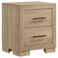 Merritt - 2 Drawer Nightstand - Light Oak