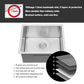 Undermount Steel Kitchen Sink, Deep Single Bowl Basin