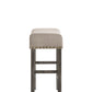 Martha II - Weathered Counter Height Stool (Set of 2) - Gray / Tan