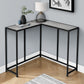 Corner Accent Console Table For Entryway, Unique L-Shaped Design