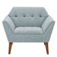 Modern Lounge Chair With Button Tufting