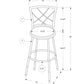 Swivel Stool Bar Height, Contemporary & Modern Style (Set of 2)
