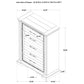 5 Drawer Bedroom Chest Of Drawers - Vintage