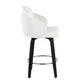 Dahlia - Contemporary Counter Stool Round Footrest (Set of 2)