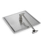 Luxury Rain Shower Head With Adjustable Arm, 10" Square, Stainless Steel - Brushed Nickel