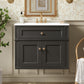 Wall Mounted Bathroom Vanity With Tip Out Drawer And Open Back Design