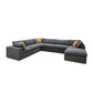 Custom Configuration Modular Sectional & Toss Pillows