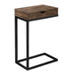 Accent Table, C - Shaped, Modern - Brown
