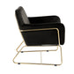 Keira - Accent Chair With Metal Base