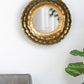 Round Wall Mirror With Metal Frame, Accent Mirror For Living Room - Gold