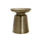 Drum Accent Side Table, Hammered Texture