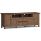 Amherst - Wide TV Media Stand - Rustic Natural Aged Brown