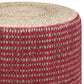 Larissa - Handcrafted Round Braided Pouf