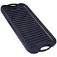 Pre Seasoned Cast Iron Reversible Rectangular Grill / Griddle - Black