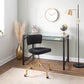 Metric - Industrial Floor Lamp - Black / Antique Brass