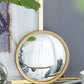 Round Mirror, Circle Mirror With Iron Frame For Living Room Bedroom Vanity Entryway Hallway