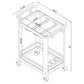 Kempton - 2 Tier Bar Cart - Chrome