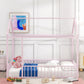 Metal Bed House Bed Frame With Fence