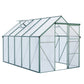 Polycarbonate house Raised Base And Anchor Aluminum Heavy Duty Walk-In houses For Outdoor Backyard In All Season