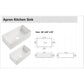 Ceramic Farmhouse Sink With Deep Basin And Stainless Steel Grid