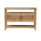 Naomi - 2 Door Storage Console Table With Ample Shelving - Natural