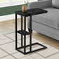 Accent Table, C - Shaped, Marble Look Contemporary & Modern Convenient Design