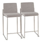 Fuji - Contemporary High Back Counter Stool, Functional Design