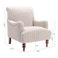 Sylvia - Striped Arm Chair - Natural