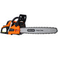 62Cc Gas Powered Chainsaw With 20" Oregon Chain & Bar 2 Cycle Petrol Handheld Cordless Design Epa Compliant - Orange