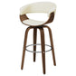 Swivel Bar Stool Elegant Design With Upholstery