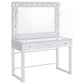 Trevor - 3 Drawer Makeup Vanity Table With Mirror - Chrome