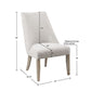 Comfortable Dining Chair Upholstered (Set of 2)