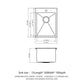 Stainless Steel Drop In Kitchen Sink, Topmount