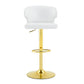 Adjustable Swivel Bar Chair With High Back Support